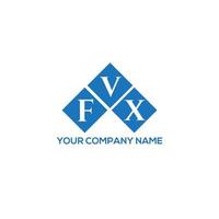 FVX letter logo design on white background. FVX creative initials letter logo concept. FVX letter design. vector