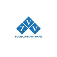 ZVV letter logo design on white background.  ZVV creative initials letter logo concept.  ZVV letter design. vector