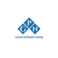 GPN letter logo design on white background. GPN creative initials letter logo concept. GPN letter design. vector