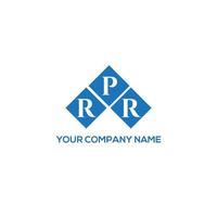 RPR letter logo design on white background. RPR creative initials letter logo concept. RPR letter design. vector