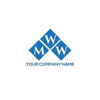 MWW letter logo design on white background. MWW creative initials letter logo concept. MWW letter design. vector