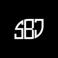 SBJ creative initials letter logo concept. SBJ letter design.SBJ letter logo design on black background. SBJ creative initials letter logo concept. SBJ letter design. vector
