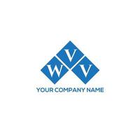 WVV letter logo design on white background.  WVV creative initials letter logo concept.  WVV letter design. vector