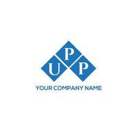 UPP letter logo design on white background. UPP creative initials letter logo concept. UPP letter design. vector