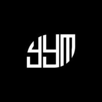 YYM letter design.YYM letter logo design on black background. YYM creative initials letter logo concept. YYM letter design.YYM letter logo design on black background. Y vector