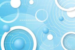 Blue gradient circle background vector