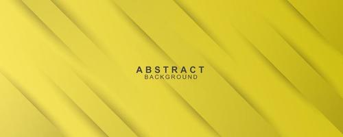 Abstract geometric line shapes on yellow background vector