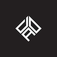 DAO letter logo design on black background. DAO creative initials letter logo concept. DAO letter design. vector