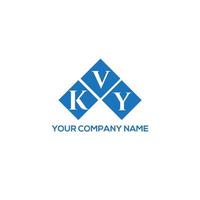 KVY letter logo design on white background. KVY creative initials letter logo concept. KVY letter design. vector