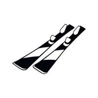 Alpine ski isolated on a white background. Vector illustration