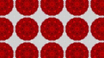 Digital Rendering Red Kaleidoscope Creative Pattern video