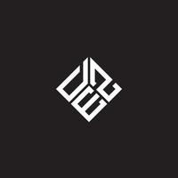 diseño del logotipo de la letra dez sobre fondo negro. concepto de logotipo de letra de iniciales creativas dez. diseño de letras dez. vector