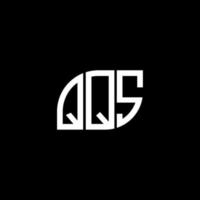 diseño de letras qqs. diseño de logotipo de letras qqs sobre fondo negro. concepto de logotipo de letra inicial creativa qqs. diseño de letras qqs. diseño de logotipo de letras qqs sobre fondo negro. q vector