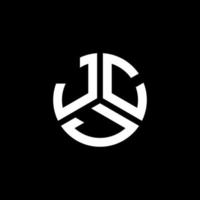 JCJ letter logo design on black background. JCJ creative initials letter logo concept. JCJ letter design. vector