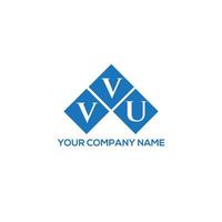 concepto de logotipo de letra de iniciales creativas vvu. vvu letter design.vvu letter logo design sobre fondo blanco. concepto de logotipo de letra de iniciales creativas vvu. diseño de letras vvu. vector