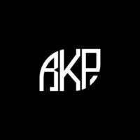 . diseño de letras rkp. diseño de logotipo de letras rkp sobre fondo negro. concepto de logotipo de letra de iniciales creativas rkp. diseño de letras rkp. diseño de logotipo de letras rkp sobre fondo negro. r vector