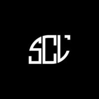 diseño de logotipo de letra scl sobre fondo negro. concepto de logotipo de letra de iniciales creativas scl. diseño de letras scl. vector