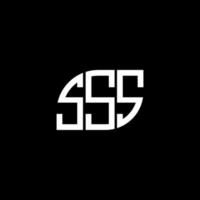 SSS letter design.SSS letter logo design on black background. SSS creative initials letter logo concept. SSS letter design.SSS letter logo design on black background. S vector