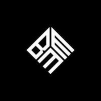 diseño de logotipo de letra bmm sobre fondo negro. concepto de logotipo de letra de iniciales creativas bmm. diseño de letras bmm. vector