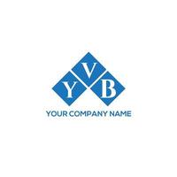 diseño de logotipo de letra vyb sobre fondo negro. concepto de logotipo de letra de iniciales creativas vyb. diseño de letras vyb. vector