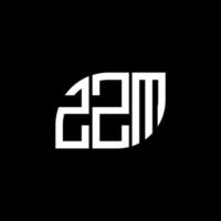 concepto de logotipo de letra inicial creativa zzm. Diseño de letras zzm. Diseño de logotipo de letras zzm sobre fondo negro. concepto de logotipo de letra inicial creativa zzm. diseño de letras zzm. vector