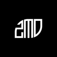 diseño de logotipo de letra zmo sobre fondo negro. concepto de logotipo de letra inicial creativa zmo. diseño de letras zmo. vector