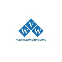 WVW letter logo design on white background.  WVW creative initials letter logo concept.  WVW letter design. vector