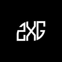 ZXG letter logo design on black background. ZXG creative initials letter logo concept. ZXG letter design. vector