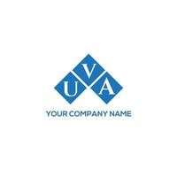 UVA letter logo design on white background. UVA creative initials letter logo concept. UVA letter design. vector