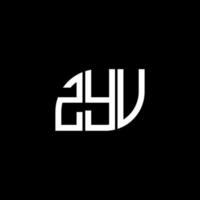 . ZYV creative initials letter logo concept. ZYV letter design.ZYV letter logo design on black background. ZYV creative initials letter logo concept. ZYV letter design. vector