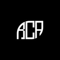 . RCA letter design.RCA letter logo design on black background. RCA creative initials letter logo concept. RCA letter design.RCA letter logo design on black background. R vector