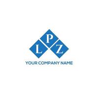 LPZ letter logo design on white background. LPZ creative initials letter logo concept. LPZ letter design. vector