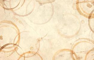 Coffee Stains on a Vintage Paper Background Concept vector