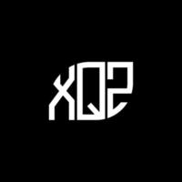 diseño de logotipo de letra xqz sobre fondo negro. concepto de logotipo de letra de iniciales creativas xqz. diseño de letras xqz. vector