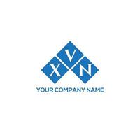 XVN letter logo design on white background.  XVN creative initials letter logo concept.  XVN letter design. vector