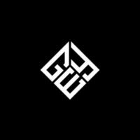 diseño de logotipo de letra gey sobre fondo negro. concepto de logotipo de letra de iniciales creativas gey. diseño de letras gey. vector