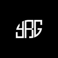 YRG letter design.YRG letter logo design on black background. YRG creative initials letter logo concept. YRG letter design.YRG letter logo design on black background. Y vector