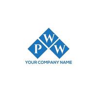 PWW letter logo design on white background. PWW creative initials letter logo concept. PWW letter design. vector