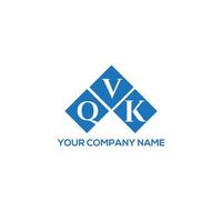 concepto de logotipo de letra inicial creativa qvk. diseño de letras qvk. Diseño de logotipo de letras qvk sobre fondo blanco. concepto de logotipo de letra inicial creativa qvk. diseño de letras qvk. vector