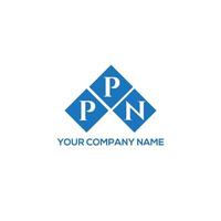 diseño de logotipo de letra ppn sobre fondo blanco. Concepto de logotipo de letra de iniciales creativas ppn. diseño de letras ppn. vector