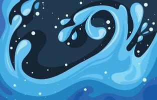 Wavy Water Splash Background vector