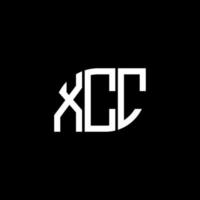 Diseño de letras xcc. Diseño de logotipo de letras xcc sobre fondo negro. concepto de logotipo de letra de iniciales creativas xcc. Diseño de letras xcc. Diseño de logotipo de letras xcc sobre fondo negro. X vector