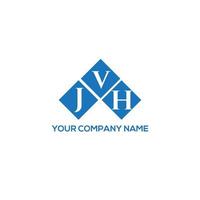 JVH letter logo design on white background. JVH creative initials letter logo concept. JVH letter design. vector