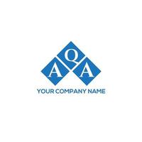 AQA letter logo design on white background. AQA creative initials letter logo concept. AQA letter design. vector