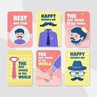 Father's Day Card Collection vector