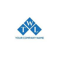 TWL letter logo design on white background. TWL creative initials letter logo concept. TWL letter design. vector