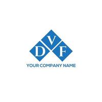 DVF letter logo design on white background. DVF creative initials letter logo concept. DVF letter design. vector