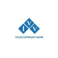 IVV letter logo design on white background. IVV creative initials letter logo concept. IVV letter design. vector