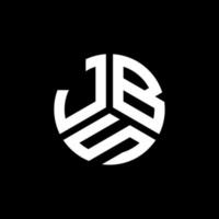 JBS letter logo design on black background. JBS creative initials letter logo concept. JBS letter design. vector