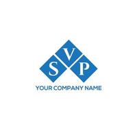 concepto de logotipo de letra de iniciales creativas de svp. svp letter design.svp letter logo design sobre fondo blanco. concepto de logotipo de letra de iniciales creativas de svp. diseño de carta svp. vector